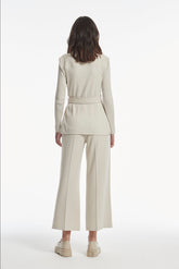 DOUBLE PLAIN CREPE SUDESO JACKET